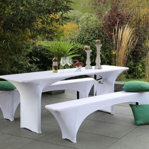 GO-DE Textil Hoes voor tuinbank en tuintafel (50 cm tafel)