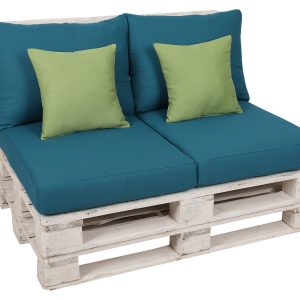 GO-DE Textil Palletkussenset (Petrol/groen)