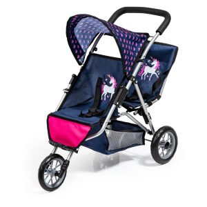 Bayer Design Poppen tweeling-jogger (Blauw)