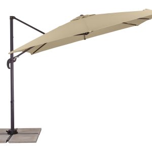 Schneider Zweefparasol Valencia (Houtkleurig flex)