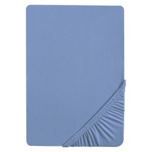 Biberna Jersey hoeslaken (Blauw