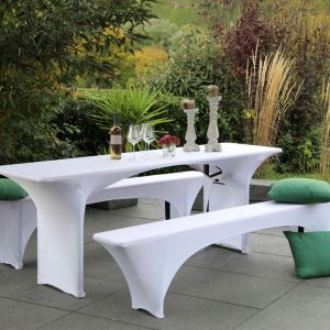 GO-DE Textil Hoes voor tuinbank en tuintafel (70 cm tafel)