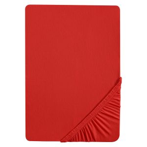 Biberna Jersey hoeslaken (Rood