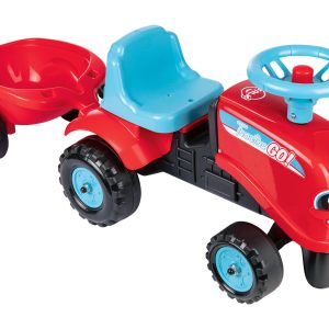 Falk Tractor Go! met aanhanger en stickers