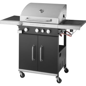 GRILLMEISTER Gas BBQ 3+1 branders