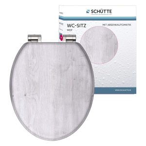 Schütte WC-bril (lichte houtlook)