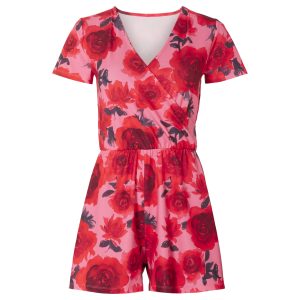 esmara Dames jumpsuit (Patroon roze/rood