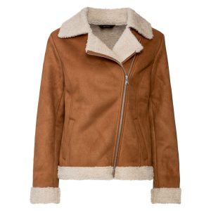 esmara Damesbikersjack (Cognac/beige