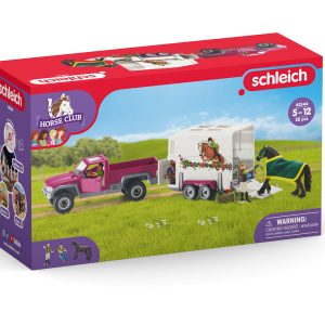 Schleich Horse Club Speelset Pick-up met paardenaanhangwagen