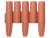 Prosperplast Tuinafboording 2,7 m (Terracotta)